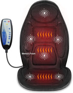 Snailax Back Massager with Heat, Vibration Massage Chair Pad, Seat Cushion