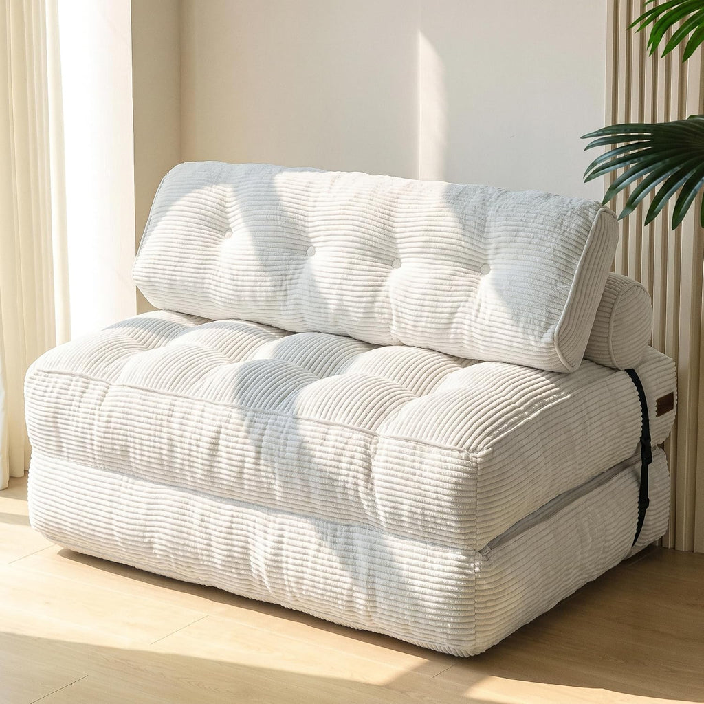 MAXYOYO Folding Sofa Bed, Convertible Chair Bed with Pillow