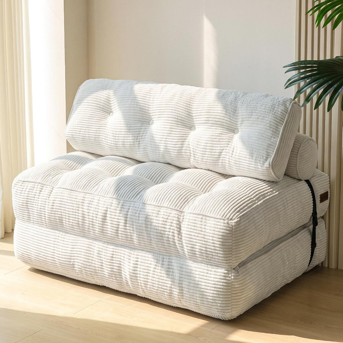 MAXYOYO Folding Sofa Bed, Convertible Chair Bed with Pillow