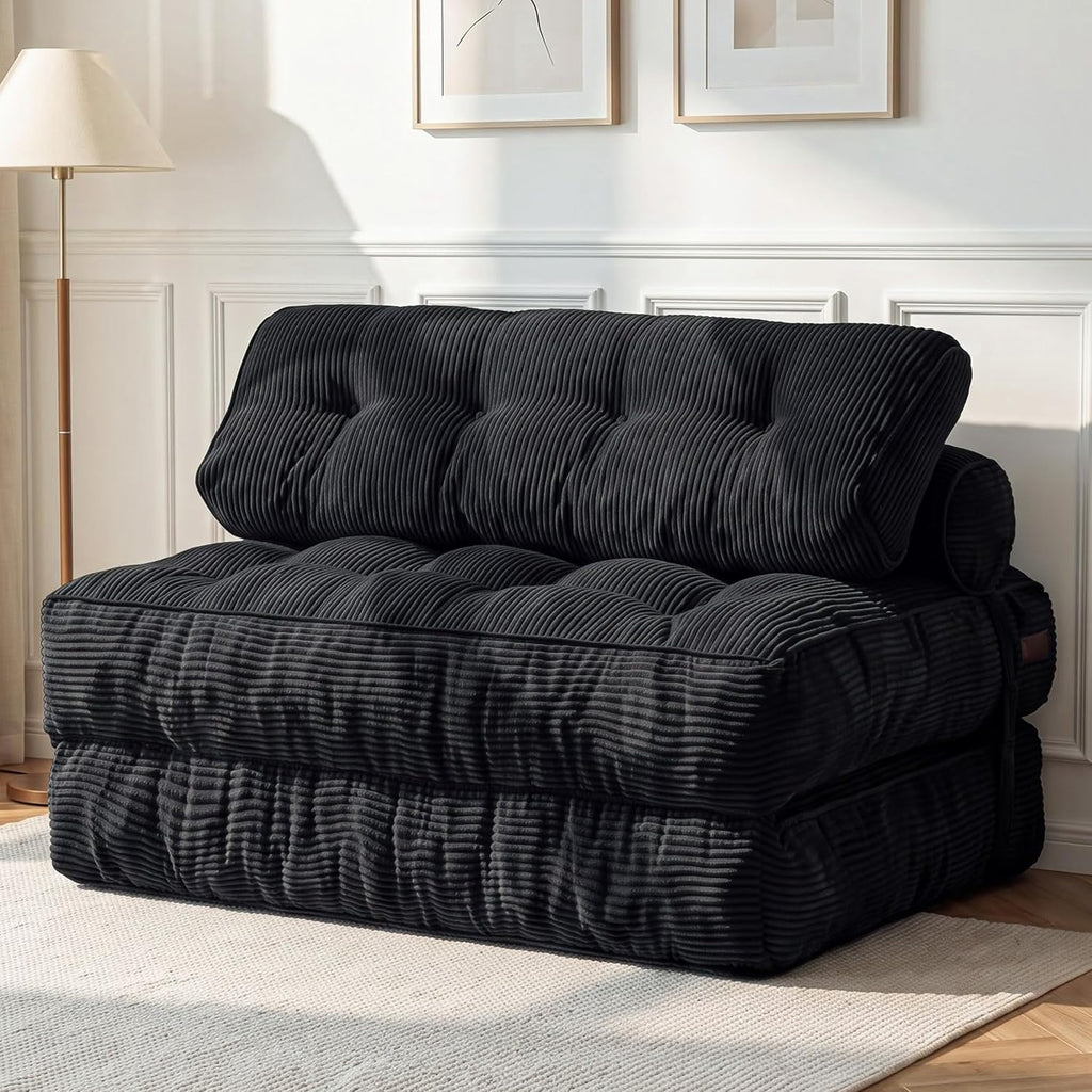 MAXYOYO Folding Sofa Bed, Convertible Chair Bed with Pillow