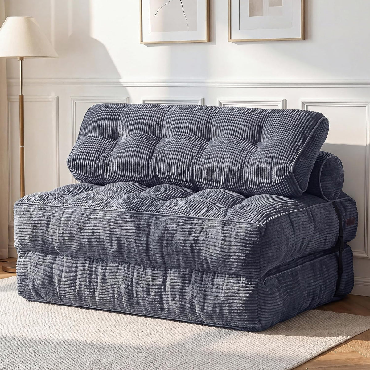 MAXYOYO Folding Sofa Bed, Convertible Chair Bed with Pillow
