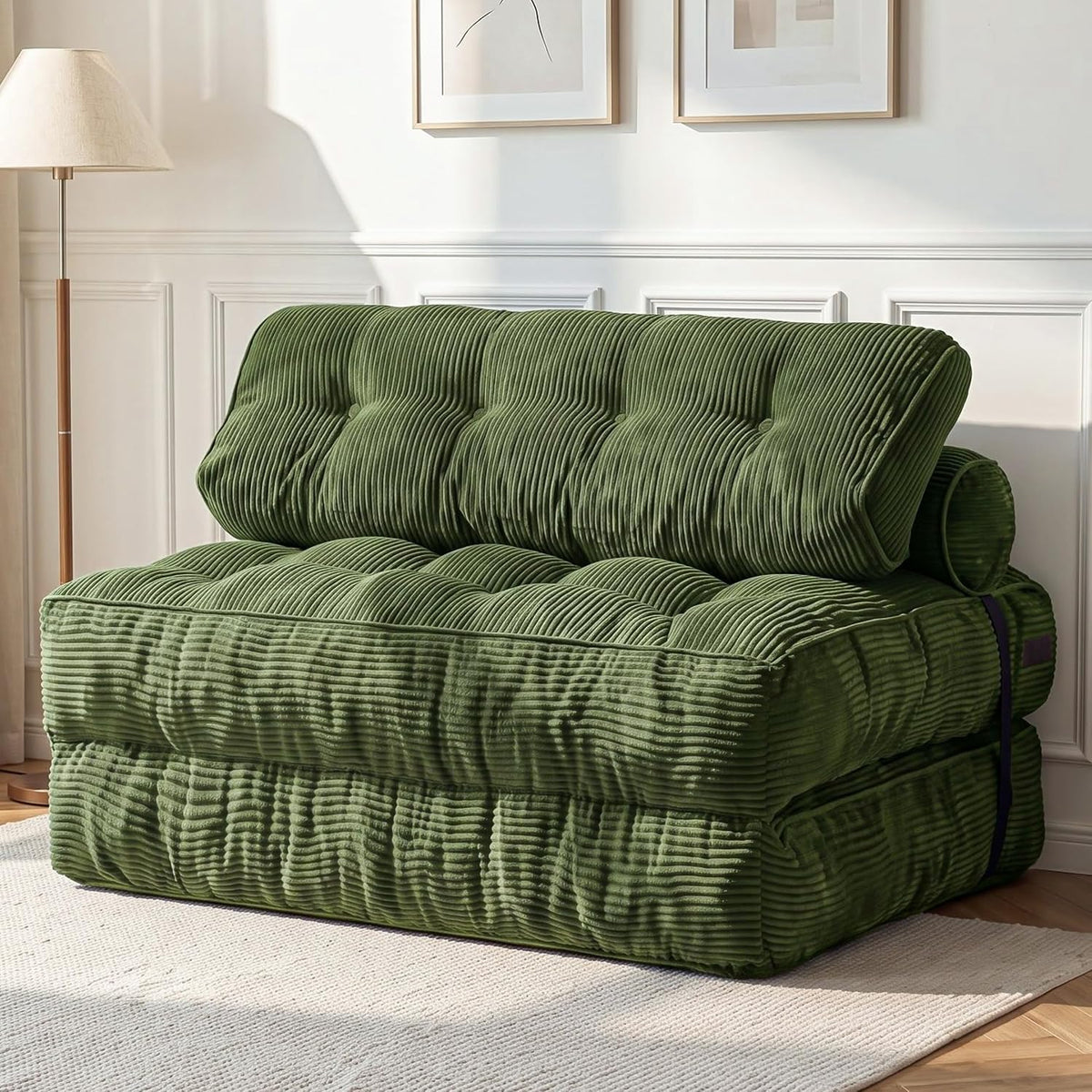 MAXYOYO Folding Sofa Bed, Convertible Chair Bed with Pillow