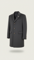 Cashmere Blend Overcoat With Metallic Trim