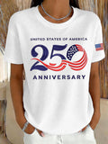 Women's 250 Years Print Waffle T-shirt