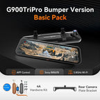 WOLFBOX G900TriPro Bumper Version 3 Channel Rearview Mirror Camera