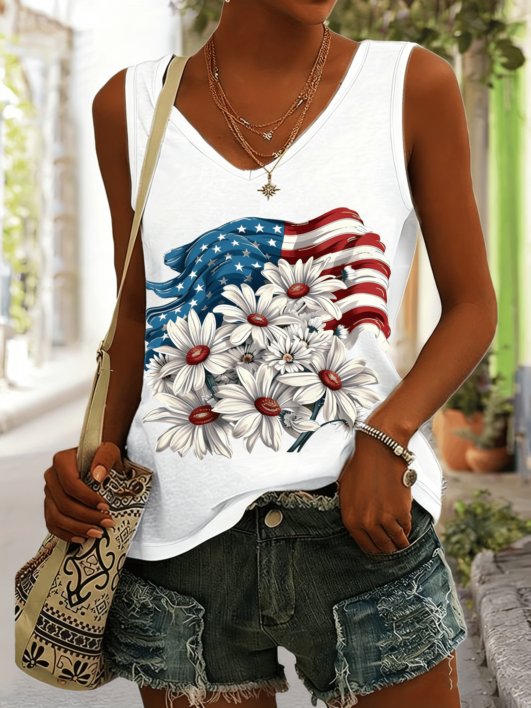 Women's US 250th Anniversary Print T-Shirt