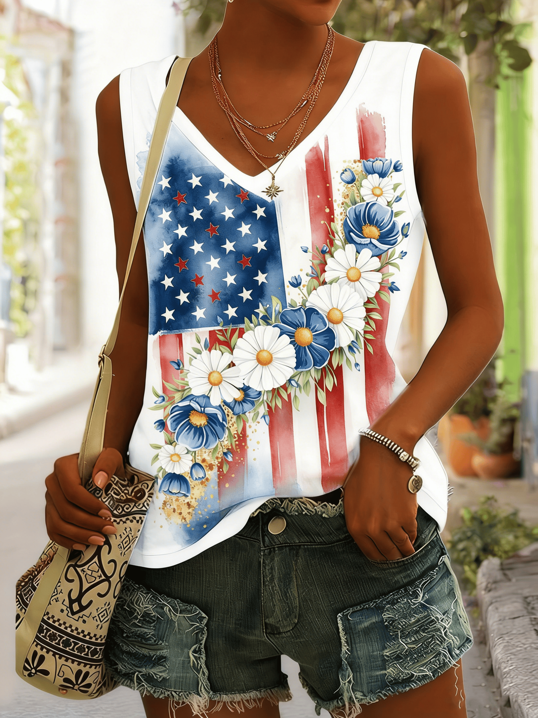Women's US 250th Anniversary Print T-Shirt
