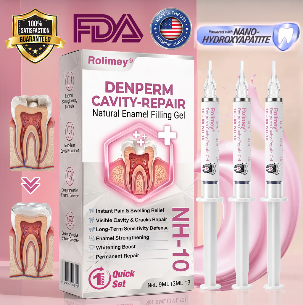 🇺🇸Rolimey® DenPerm Cavity-Repair Natural Enamel Filling Gel