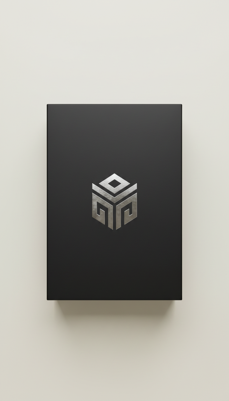 Matte Black Gift Box With Embossed Logo