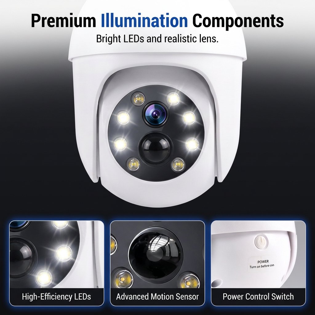 🔥LAST DAY SALE 49% OFF-⏰Solar-Powered Simulated Surveillance Camera Street Light