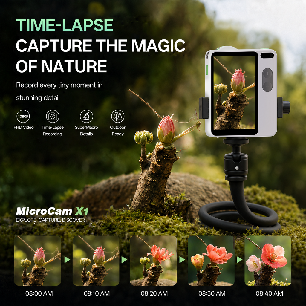 Littpopo MicroCam X1 - Point and Shoot Camera With 40X Magnification Micro Mode
